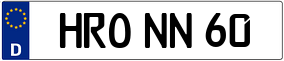 Truck License Plate